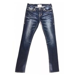 Big Star LIV Mid Rise Skinny Dark Wash Jeans